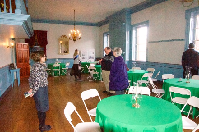 The great room in the new building, used for dining and dances